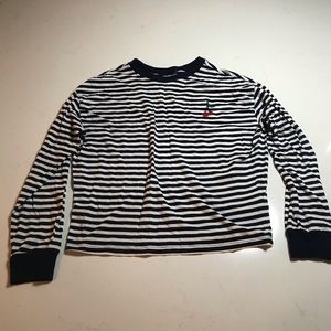 NEW Striped Long Sleeve w/ Cherry Patch